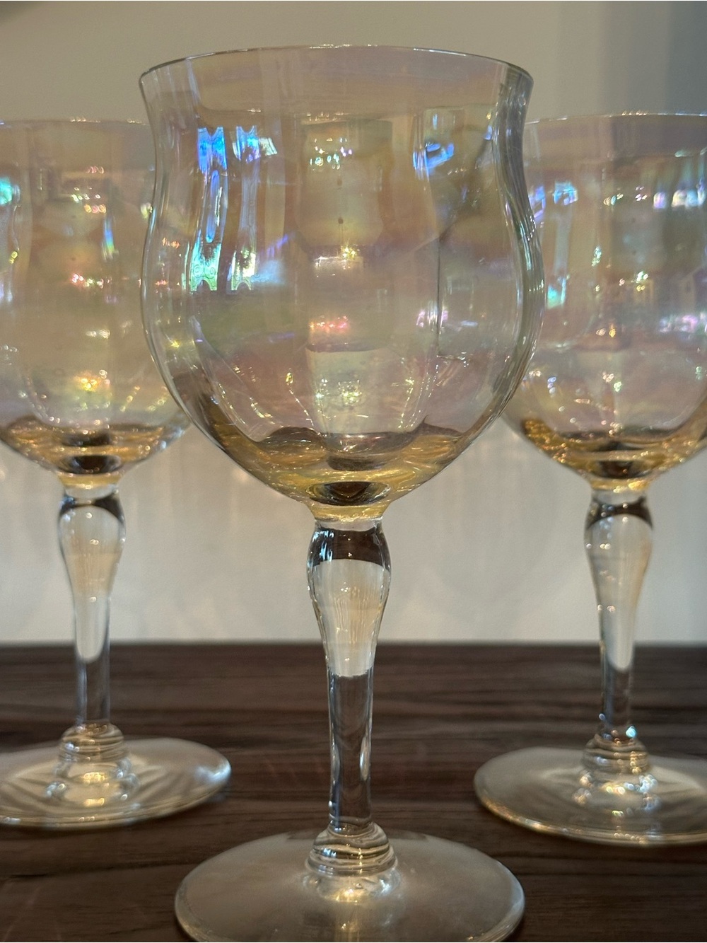 Set of 4 Iridescent Glasses